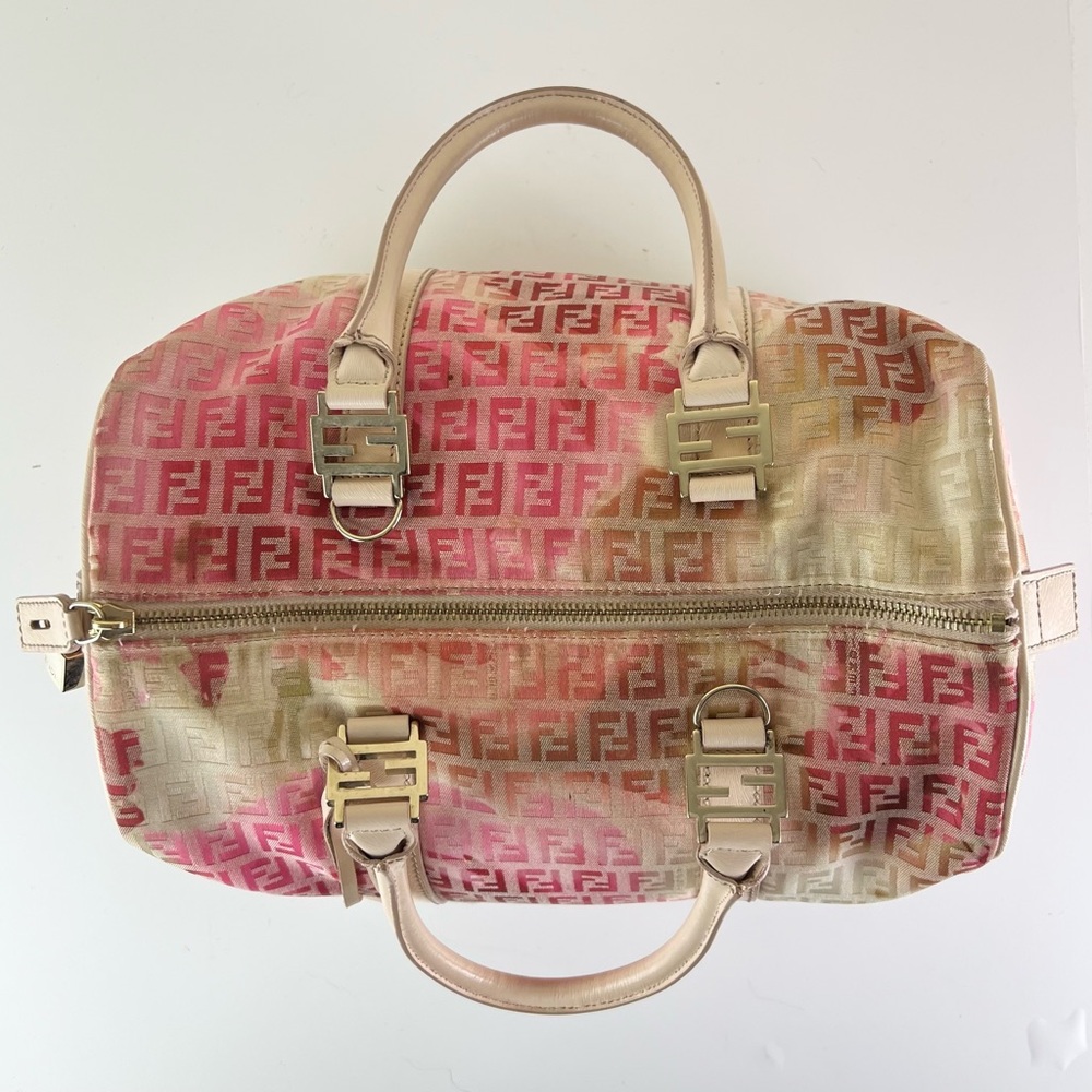 FENDI ROSE CANVAS BAG - Picture 10 of 12